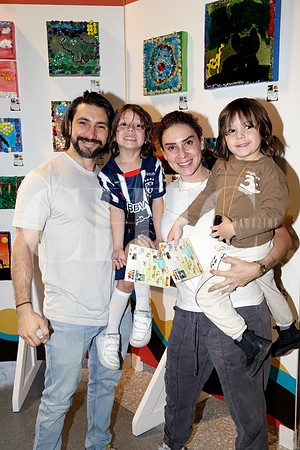 Luis Obeso, Luca Obeso, Alejandra Aransibia y Miquel Obeso