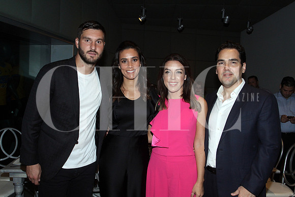 André-Pierre Gignac, Deborah Gignac, Myriam Salas y Francisco Lobo