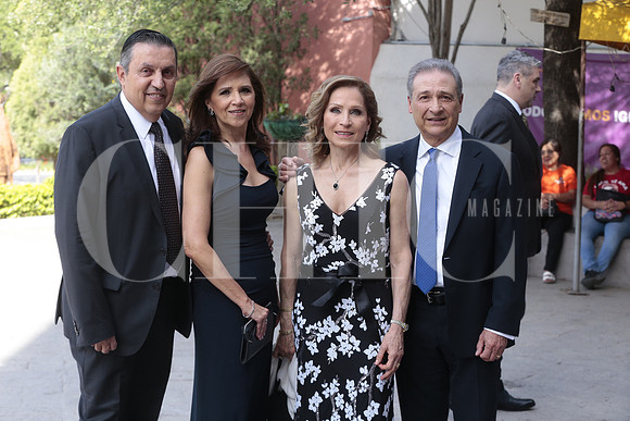 Regulo Salinas, Gabriela Salinas, Cristina Palacios y  José Antonio Palacios