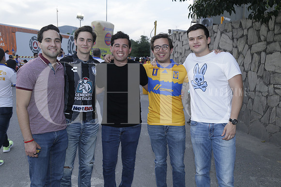 Antonio Zarate, Marcelo Garza, Santiago García, Diego Pedraza y Fernando Cantú