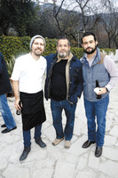 Christian Duthoy, Alberto Senties y Adrián Leal