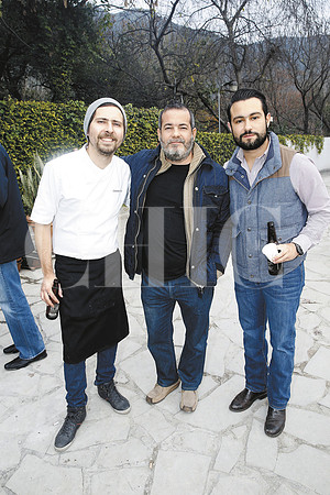 Christian Duthoy, Alberto Senties y Adrián Leal