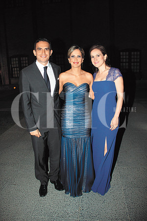 Eugenio Velarde, Lucila Zamora de Velarde y Paola Cuéllar