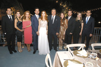 Familia del novio. sebastián Velarde, June Munguía de Velarde, Gina Benavides, los novios, Jorge Velarde, Ale Elizondo de Velarde, Jorge Velarde, Lucila Zamora de Velarde y Eugenio Velarde