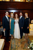 Familia de la novia. Sergio Gutiérrez, Ivonne Flores de Gutiérrez, los novios y Jéssica Gutiérrez