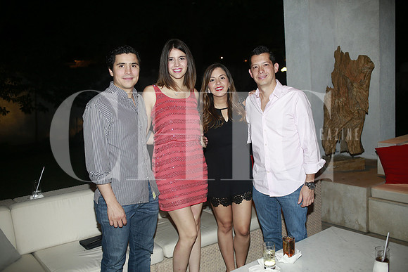 Ricardo Cavazos, Consuelo Sepulveda de Cavazos, Lorena de Weber y Eduardo Weber