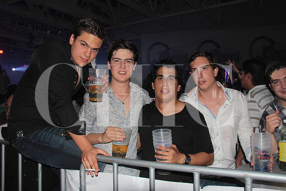 Daniel Estrada, Mario Sauza, Alberto Bautista y Miguel Muñoz