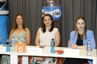 Marisa Valdés de Ruíz, Lorena Pérez y Bertha Winterman