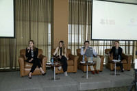 Carmen Garza T, Mónica Odriozola, Armando Estrada y Alina Vitran Arizpe