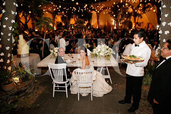 Fernando y Paloma a la hora de la cena