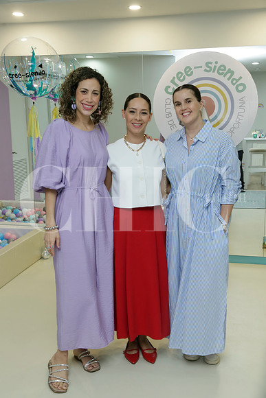 Nora Ballesteros, Lizeth Pérez y Ana Carolina Schraidp