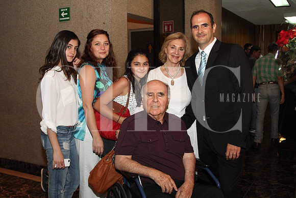 Balbina Villarreal, Balbina Bortoni de Villarreal, Roberta Villarreal, Alejandra de Villarreal, Edgar Villarreal y Eliezer Villarreal