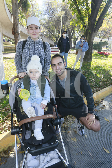 Ana Martínez, Santiago Trujillo y Héctor Trujillo