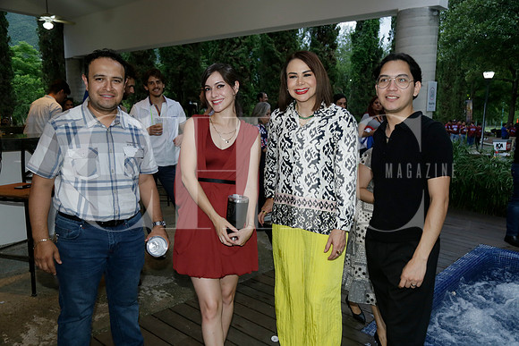 Joaquin González, Jessica González, Armida Riestra y Elvis Bañiuelos