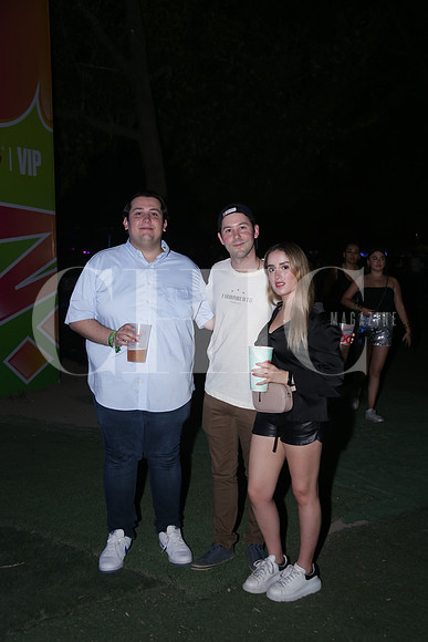 Fernando Cueva, David Salas y Valeria Ramírez