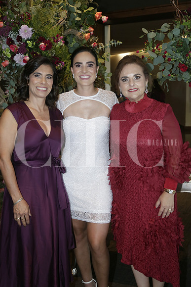 Angélica Varela, Angélica Abdala y Claudia González de Romero.