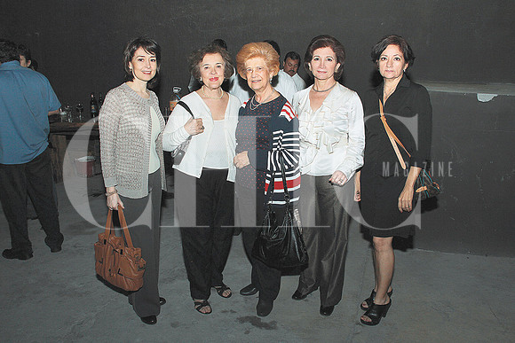 Elvia Gamboa, Silvia Rodríguez, Elsa González de Montemayor, Silvia Montemayor y Zayda Correa