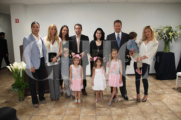 Alfonso Martínez, Alicia Santos de Martínez, Stephanie Schiemann, Federico Santos, Alicia Boesch de Santos, Alberto Santos, Alberto Santos Jr, Cata Garza de Santos, Alfonso Martínes Jr., Valeria Santo