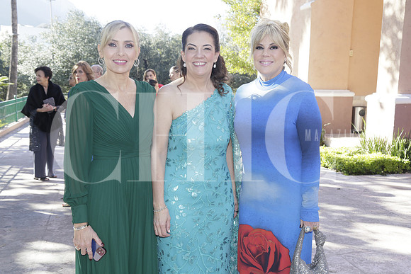 Teresa González, Gaby de Carcano y Miryam Barrera de Gil