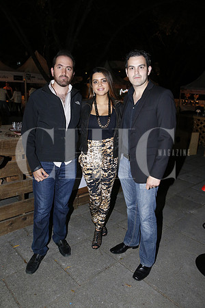 Isidro López Gabriela Diez y Pedro Cavazos