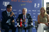 Fernando Margain Sada, Hernán Garza y Melody Falco