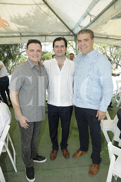Mario Gámez, Everardo Hiarmes y Oscar Valdez