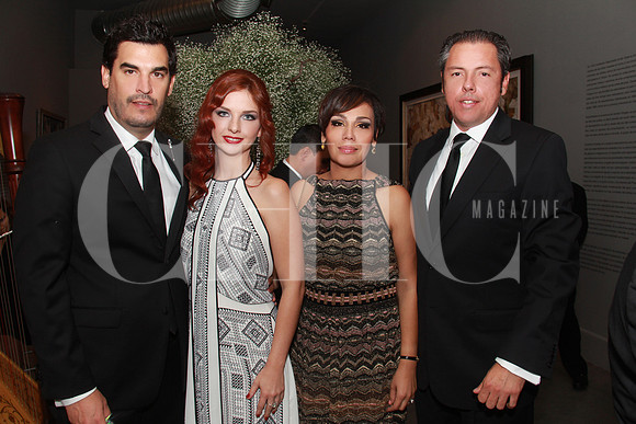 Víctor del Bosque,  Jaqueline González, Érika Viscarra y Juan Carlos Serrano