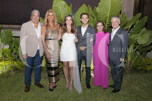 Rodolfo Treviño, Yvonne Hayek, Roby Treviño, Andrés Llovera, Maria Teresa Cantu y Humberto Llovera 1