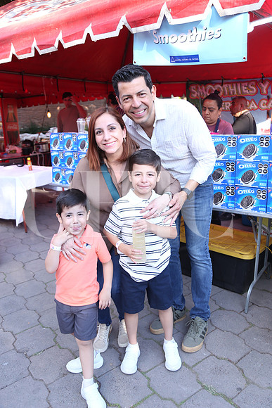 Sandra Cavazos, Sergio Ortegón, Marcelo Ortegón y Santiago Ortegón 1