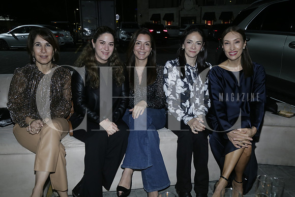 Loreno Assad de Zubiria, Mayte García, Cecilia Dounte. Clara de Lazcurain y Blanca Díaz de Cantú