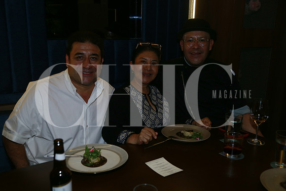 Fidel Méndez, Celia Florian y Abdiel Cervantes