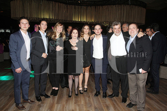 Mauricio Calvi, Marcelo Calvi, Eugenia López, Ninfa Clariond, Eugenia Calvi, Jorge Guerra y Patricio Calvi