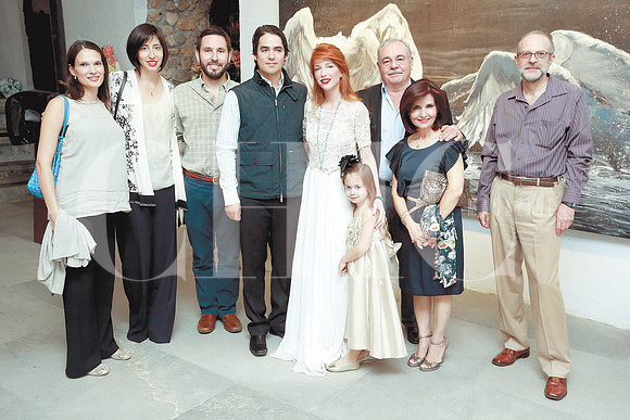 Ana Cristina Treviño de Cisneros, Georgia Durán, Marcelo Vallecillo, David Martínez, Sulamit Elizondo, Berlin Martínez, Emilio Fausch, Martha Garza de Fausch y Jorge Aguirre