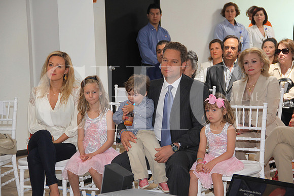 Cata Garza de Santos, Catita Santos, Alberto Santos,  Alberto Santos Boesch y Valeria Santos