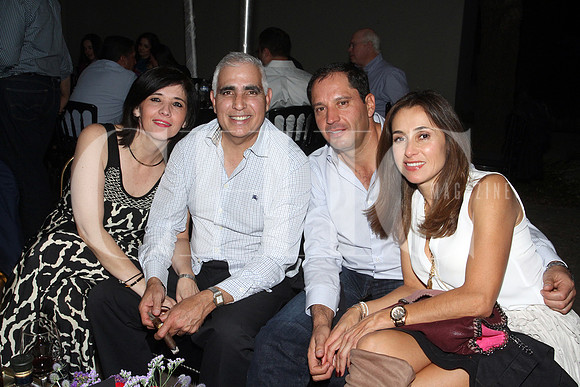 Viky de Galvez, Artemio Galvez, Jorge morales y liz Stevens