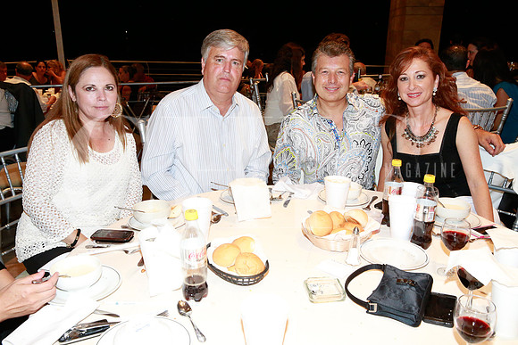 Marisol Hext de Almaguer, Homar Almaguer Salazar, Rolando Lozano y Gabriela Martínez de Lozano