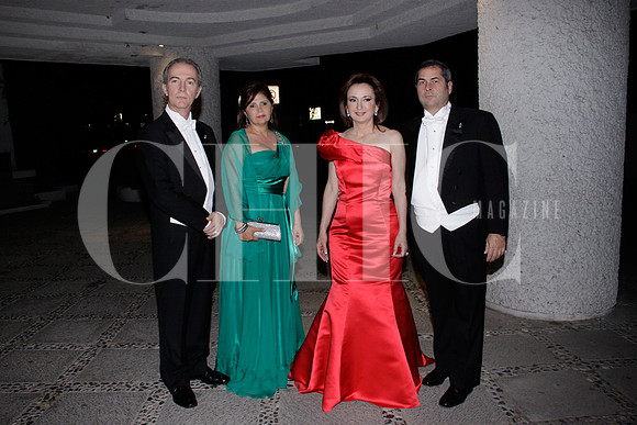 Juan Jaramillo, Lucero Monsalves de Jaramillo, Hilda Garza de Navarro y Eugenio Navarro