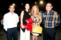 David Rodríguez, Mayela González de Zertuche, Maria Esther Assad de Bichara y José Farías