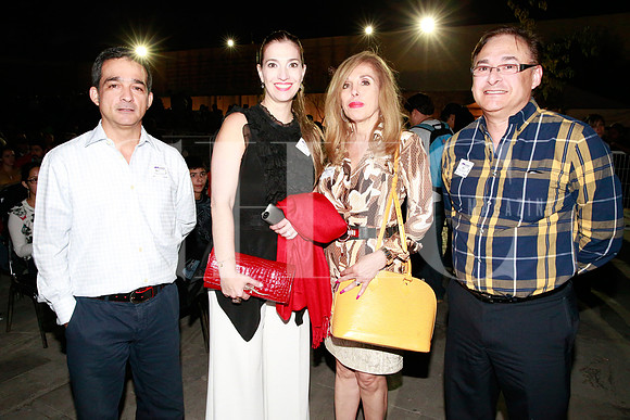 David Rodríguez, Mayela González de Zertuche, Maria Esther Assad de Bichara y José Farías