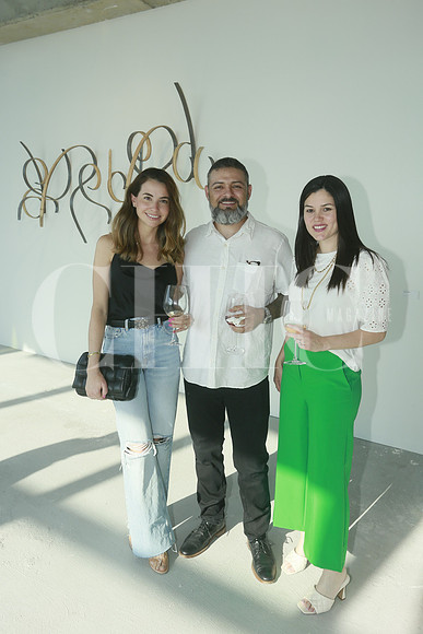 Daniela Martínez de Martínez, Omar Barquet y Cynthia Lozano de Leal