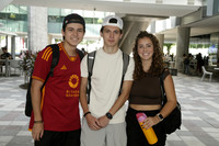Diego González, Marco Saldivar y Monse Pons