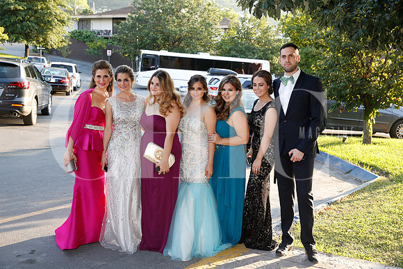 Susan Díaz, Paulina Garza Lagüera, Vane Garza Laguera, Eugenia Garza, Susana Garza, Ana Díaz y Alfonso Aldrete