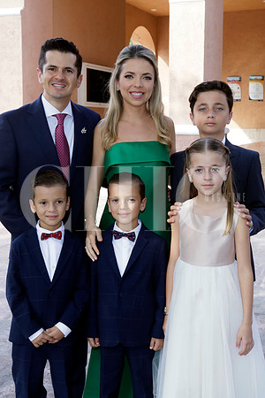 Patricio González, Camila López de González, Patricio González, Diego González, Sebastian González y Camila González