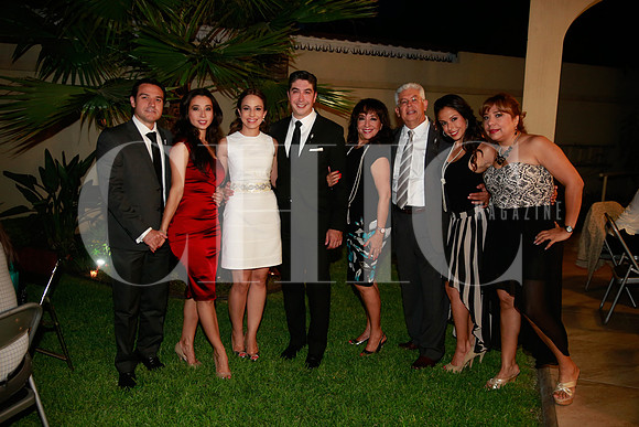 Roberto Moyas, Denise Carranza de Moyar, Novios, Papás del novio y Hannia Carranza