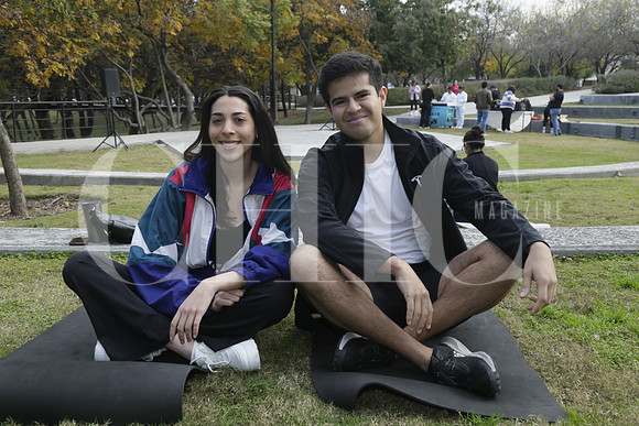 Kassandra Salazar y Diego Paredes