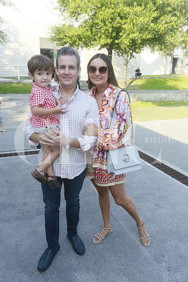 Juan Pablo Lozano, Andrea Gutíerrez y Pablo Lozano