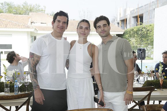 Goyo Martínez,  Hanna Martínez y Evaristo Cano
