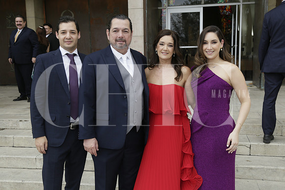 Gabriel Flores, Miguel Guerra, Olga Cavazos de Guerra y Daniela Guerra