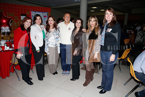 Yetsel Handal, Patricia Treviño, Magaly Garza, Eduardo Martínez, Ale Bremer, Rosario Cervantes y Teresa Tamez