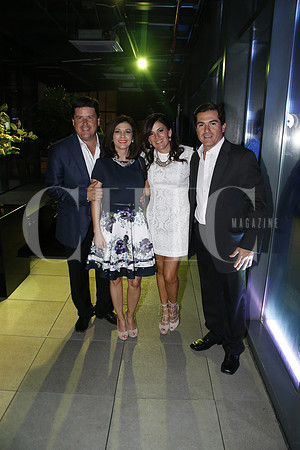 Salvador González, Martha Flores de Castro, Alba de Castro y Elías Castro